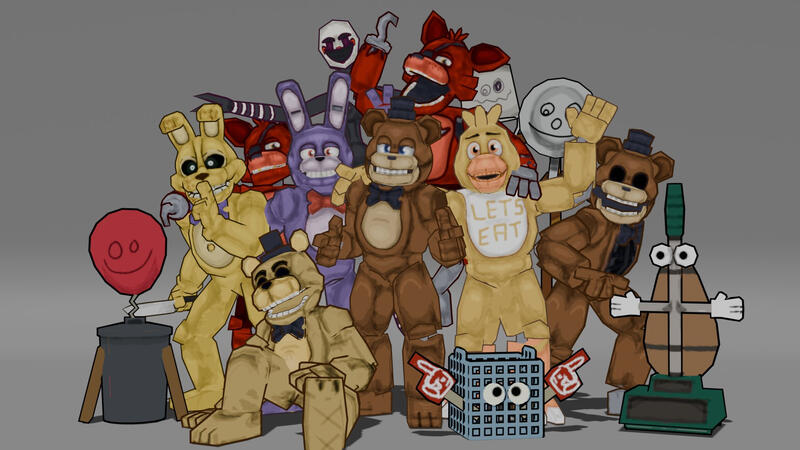 Five Nights at Freddy's: Into the Pit Model Pack